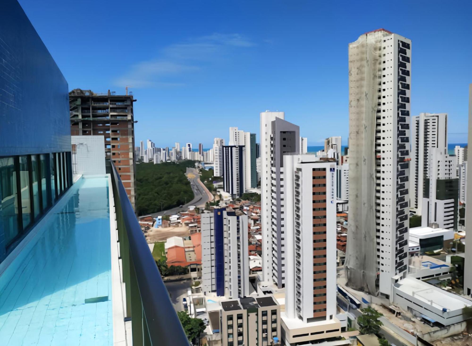 Flat Piscina No Rooftop Aluguel Temporada Em Recife Dış mekan fotoğraf